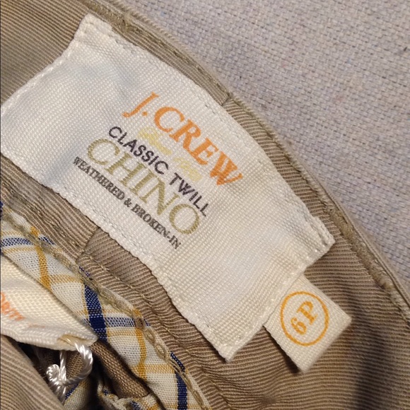J CREW NWT Classic Favorite Fit Chino, Tan, 6P - Picture 4 of 9